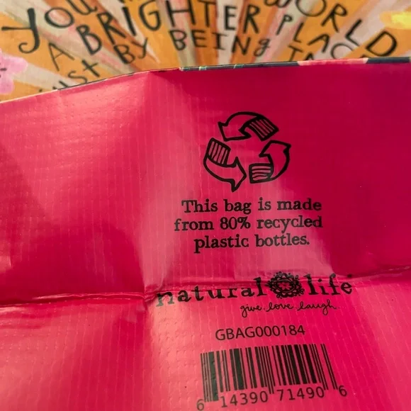 “Live Happy” Reusable Bags| set of 2 - Picture 8 of 10